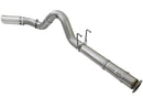 aFe LARGE BORE HD 5in 409-SS DPF-Back Exhaust w/Polished Tip 2017 Ford Diesel Trucks V8 6.7L (td) - afe49-43090-P