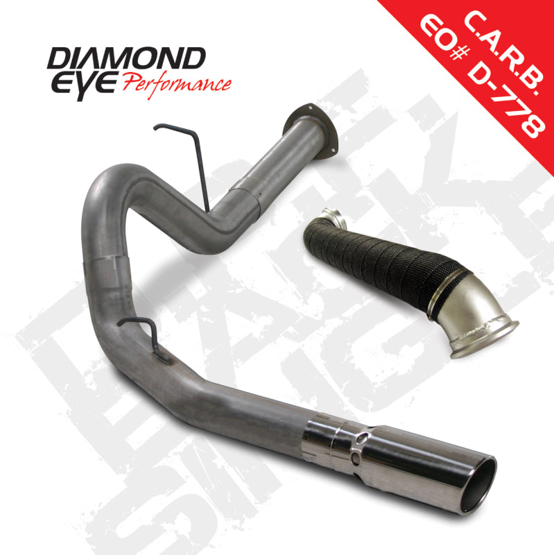 Diamond Eye KIT 4in DPF-BACK SGL w/ TDP SS 07.5-10 Chevy/GMC 6.6L Duramax 2500/3500 - depK4129S