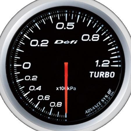 DEFI Advance BF White 60mm 1.2 Bar Boost Gauge (Metric) *SPECIAL ORDER/NO CANCELATIONS* - defiDF10001