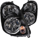 ANZO 2003-2004 Infiniti G35 Crystal Headlights Black - anz121172