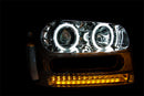 ANZO 2002-2009 Chevrolet Trailblazer Projector Headlights w/ Halo Chrome - anz111131