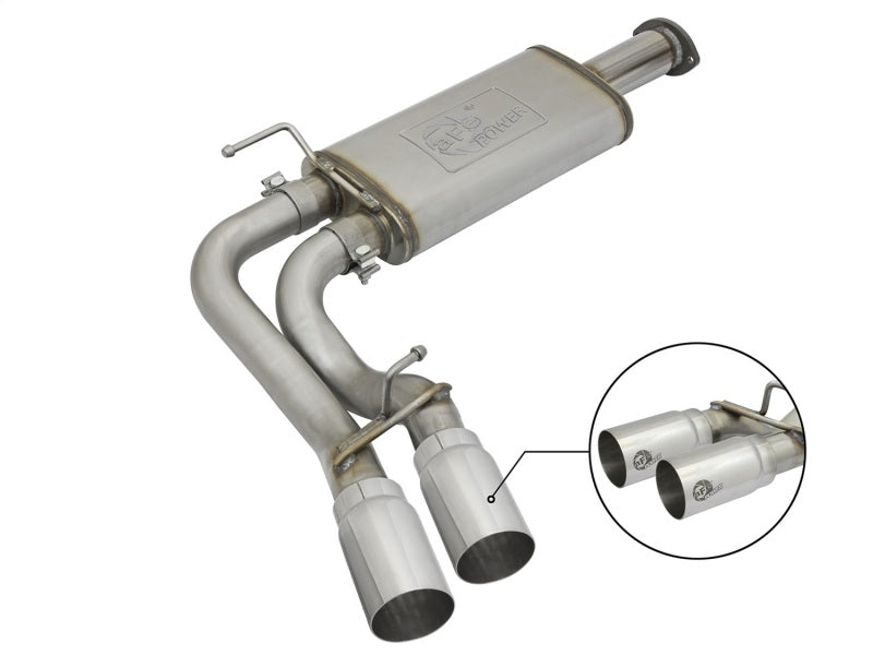 aFe Rebel Exhausts Cat-Back SS w/Polished Tip 16 Toyota Tacoma V6-3.5L - afe49-46032-P