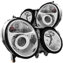 ANZO 1999-2002 Mercedes Benz E Class W210 Projector Headlights Chrome - anz121086
