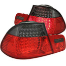 ANZO 1999-2001 BMW 3 Series E46 LED Taillights Red/Smoke 2pc - anz321127