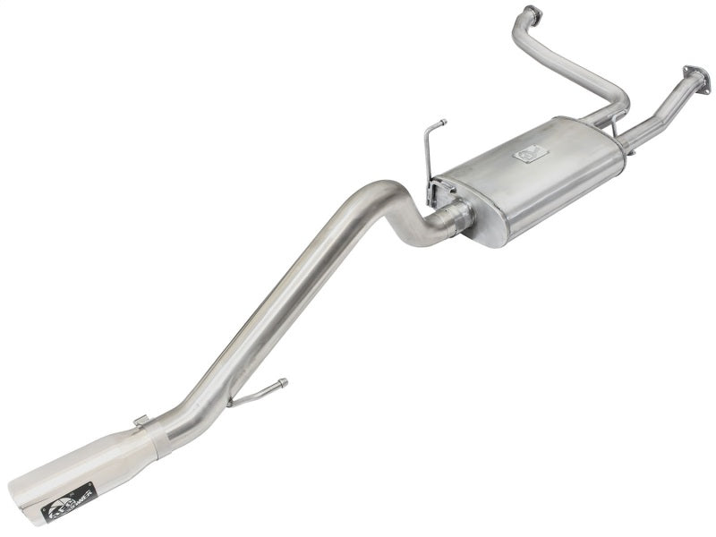 aFe MACHForce XP Exhaust Cat-Back 2.5/3in SS-409 w/ Polished Tip 05-15 Nissan Xterra V6 4.0L - afe49-46110-P