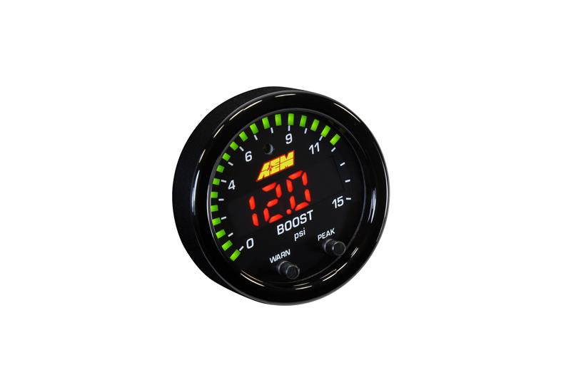 AEM X-Series Pressure 0-15psi Gauge Kit - aem30-0309