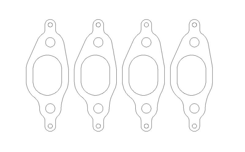 Cometic VW 1.8L 8V 77-99 Exhaust Set .030 inch MLS Head Gasket 1.060 inch X 1.480 inch Port - cgC4163-030