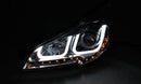 ANZO 2010-2014 Subaru Outback Projector Headlights w/ U-Bar Black - anz111285