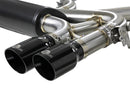 aFe MACH Force-Xp 3.5in. 304 SS C/B Exhaust System 15-18 BMW X5 M (F85) V8-4.4L (tt) - Black Tip - afe49-36341-B