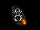 ANZO 2003-2007 Infiniti G35 Projector Headlights w/ Halo Chrome (CCFL) (HID Compatible) - anz121364