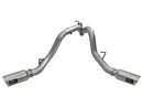 aFe LARGE Bore HD 4in Dual DPF-Back SS Exhaust w/Polished Tip 16-17 GM Diesel Truck V8-6.6L (td) LML - afe49-44080-P