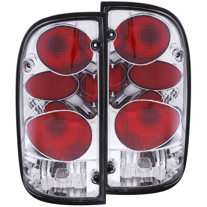 ANZO 1995-2000 Toyota Tacoma Taillights Chrome - anz211127