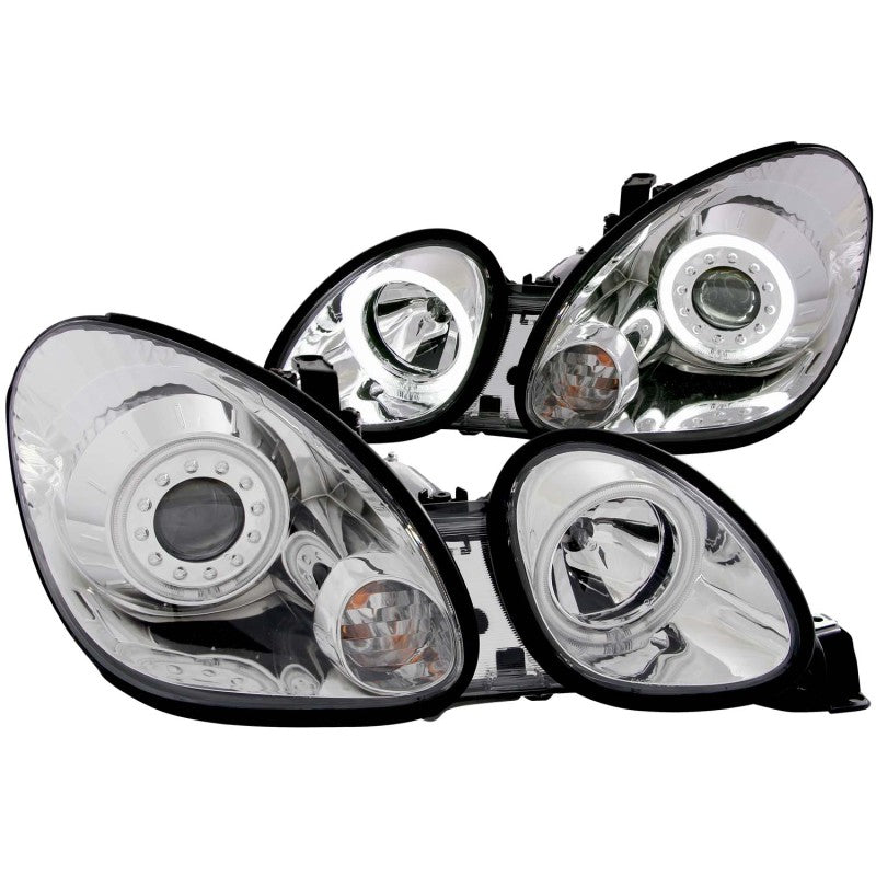 ANZO 1998-2005 Lexus Gs300 Projector Headlights w/ Halo Chrome - anz121143