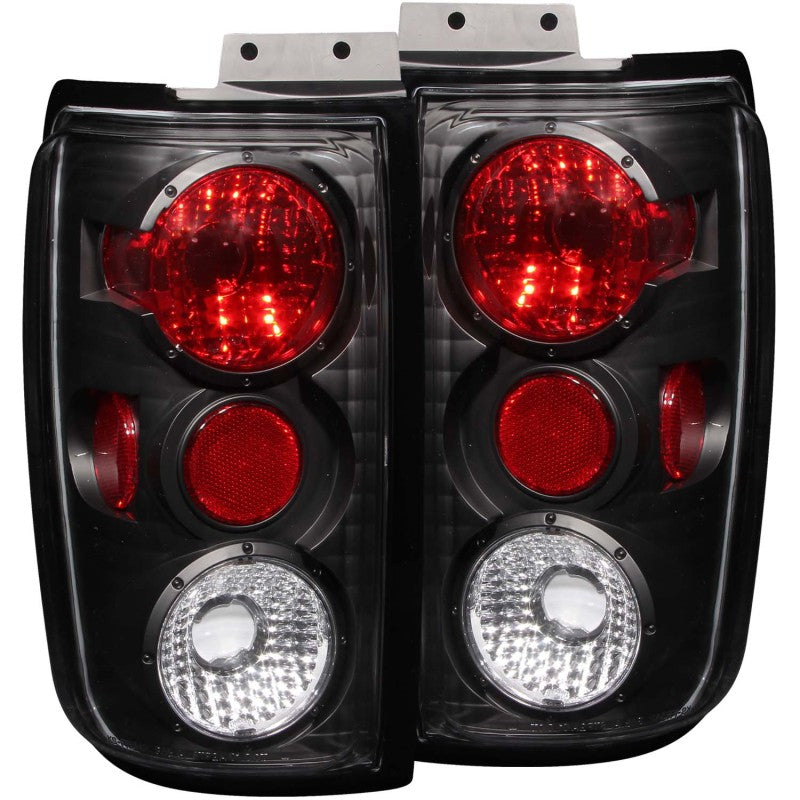 ANZO 1997-2002 Ford Expedition Taillights Black - anz211057