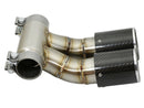 aFe Power 13-14 Porsche Cayman S / Boxster S Carbon Fiber Exhaust Tip Upgrade - afe49C36413-C