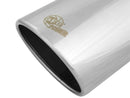 aFe Universal Bolt On Exhaust Tip Polished 5in Inlet x 6in Outlet x 12in Long - afe49T50604-P12