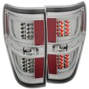 ANZO 2009-2013 Ford F-150 LED Taillights Chrome - anz311259