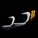 ANZO 2014-2015 Mazda 6 Projector Headlights w/ Plank Style Design Black - anz121516