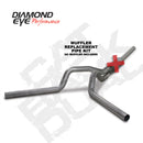 Diamond Eye KIT 4in CB MFLR RPLCMENT PIPE DUAL SS: 2004.5-2007.5 DODGE CUMMINS 600 - depK4236S-RP