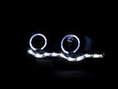 ANZO 2000-2003 BMW X5 Projector Headlights w/ Halo Black - anz121398