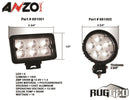 ANZO 4.5in Round High Power LED Fog Light - anz881002