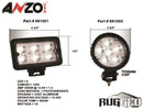 ANZO 3in x 5in High Power LED Fog Light - anz881001