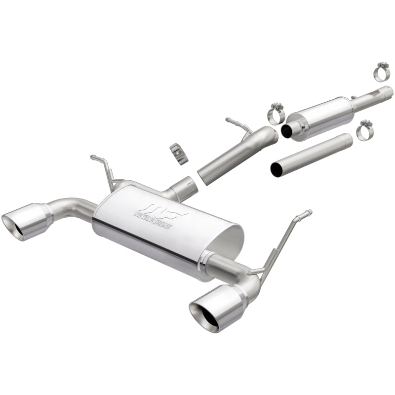 MagnaFlow Cat-Back 12-16 Jeep Wrangler GT 3.6L V6 Polished Tips - mag19326