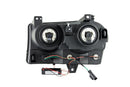 ANZO 2005-2010 Chrysler 300 Crystal Headlights w/ Halo Black (CCFL) - anz121138