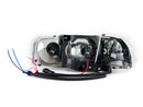ANZO 1999-2006 Gmc Sierra 1500 Crystal Headlights w/ Halo and LED Black - anz111207