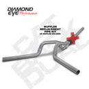 Diamond Eye KIT 4in CB MFLR RPLCMENT PIPE DUAL AL: 2004.5-2007.5 DODGE CUMMINS 600 - depK4236A-RP