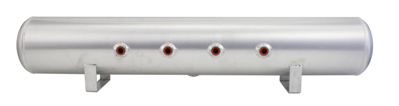 Air Lift 5 Gal Alum Air Tank - (4) 3/8in Face Ports & 1/4in Drain Port - 36in L X 6in D - alf11956