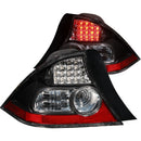 ANZO 2004-2005 Honda Civic LED Taillights Black - anz321035