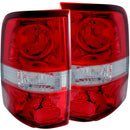 ANZO 2004-2008 Ford F-150 Taillights Red/Clear - LED Style - anz211058
