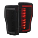 ANZO 2017+ Ford F-250 LED Taillights - Black/Smoke - anz311288