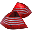 ANZO 2000-2005 Mercedes Benz S Class W220 LED Taillights Red/Clear - anz321055