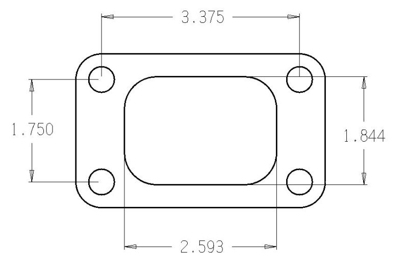 Cometic Turbo FLG T3/T4 Turbine Inlet Exhaust Gasket - cgC4514