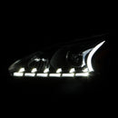 ANZO 2013-2014 Nissan Altima Projector Headlights w/ Plank Style Design Black - anz121500
