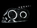 ANZO 2006-2008 Toyota Rav4 Projector Headlights w/ Halo Black - anz111120