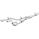 MagnaFlow Cat-Back, SS, 2.5in, Quad Split Rear 3.5in Tip 2015 Dodge Challenger 3.6L V6 - mag19217