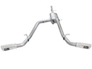 aFe Mach Force-XP Exhaust 3in Cat-Back SS 14-15 GM 1500 Trucks 4.3L/5.3L Dual Split w/ Polished Tip - afe49-44057-P