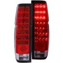 ANZO 1986-1997 Nissan Hardbody LED Taillights Red/Clear - anz311034
