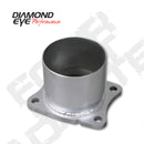 Diamond Eye ADAPTER 4-BOLT FLANGE 4in INNER DIA CLAMP-ON AL: 01-05 CHEVY/GMC 6.6L 2500/3500 CHV-FBA - dep321045