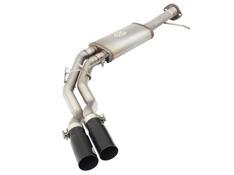 aFe Rebel Series Exhaust SS Front Side Exit CB w/ Black Tips 10-14 Ford F150 Ecoboost V8 6.2L - afe49-43071-B