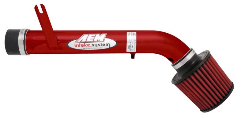 AEM 92-95 Civic DX/LX/EX/SI/ 96-00 Civic EX/ 93-95 Del Sol S/ 93-97 Del Sol Si Red Short Ram Intake - aem22-401R