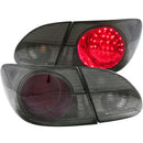 ANZO 2003-2008 Toyota Corolla LED Taillights Red/Smoke - anz321270