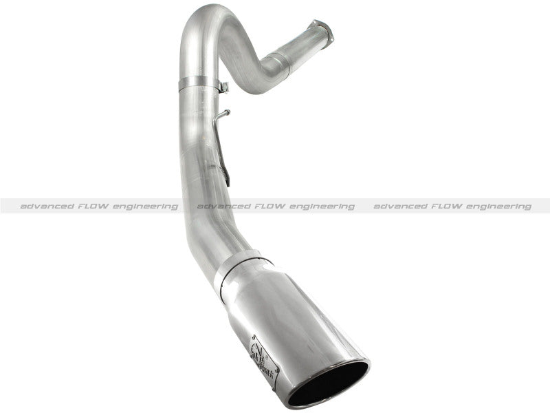 aFe Atlas 5in DPF-Back Aluminized Steel Exh Sys, Ford Diesel Trucks 11-14 v8-6.7L (td) Polished tip - afe49-03055-P