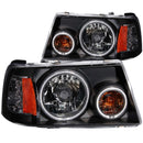 ANZO 2001-2011 Ford Ranger Projector Headlights w/ Halo Black (CCFL) 1 pc - anz111152