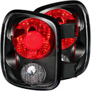 ANZO 1999-2004 Chevrolet Silverado Taillights Black - anz211028