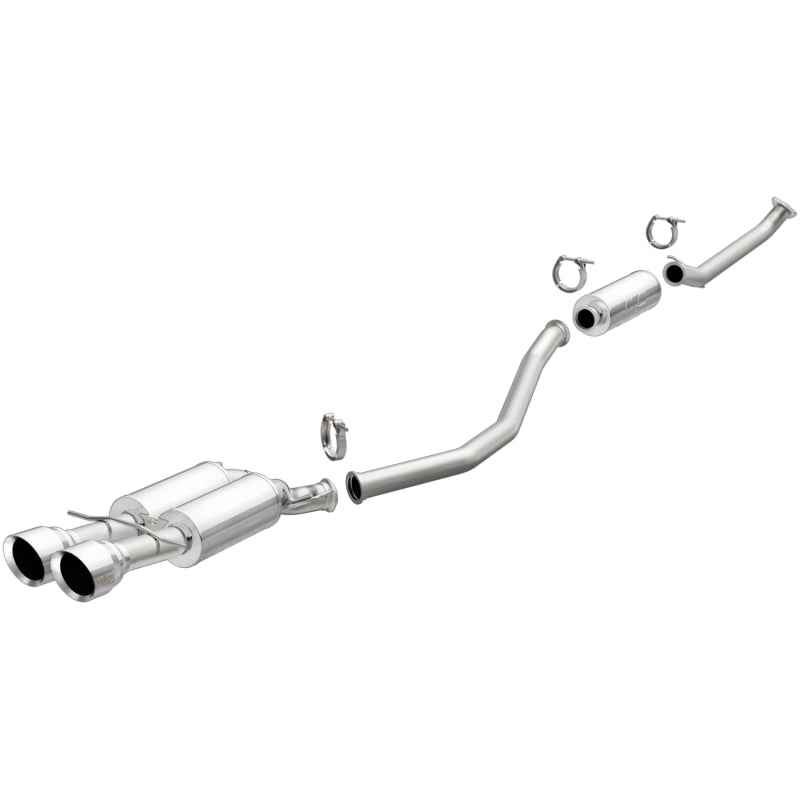 MagnaFlow 2017+ Honda Civic 1.5L 409 SS Single Exit Polished 4.5in Dual Tips Cat-Back Exhaust - mag19394