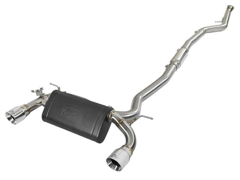 aFe MACH Force-Xp 3in 304 SS Cat-Back Exhaust w/Polished Tips 12-15 BMW 335i (F30) L6 3.0L (t) N55 - afe49-36340-P